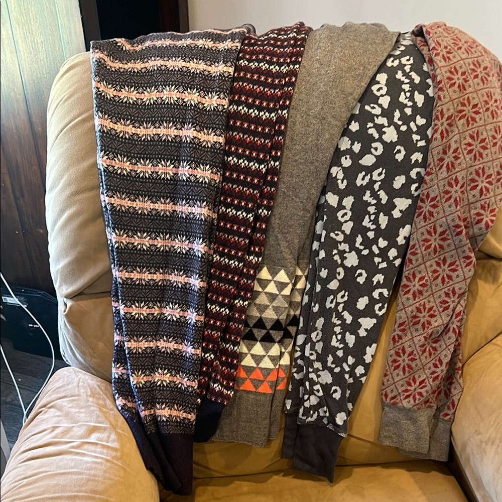 Cozy Patterned Lounge Pants Set